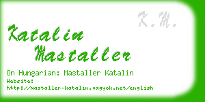 katalin mastaller business card